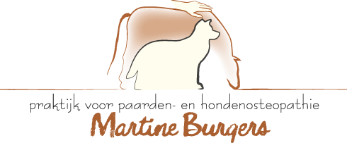 Logo praktijk voor paarden- en hondenosteopathie Martine Burgers