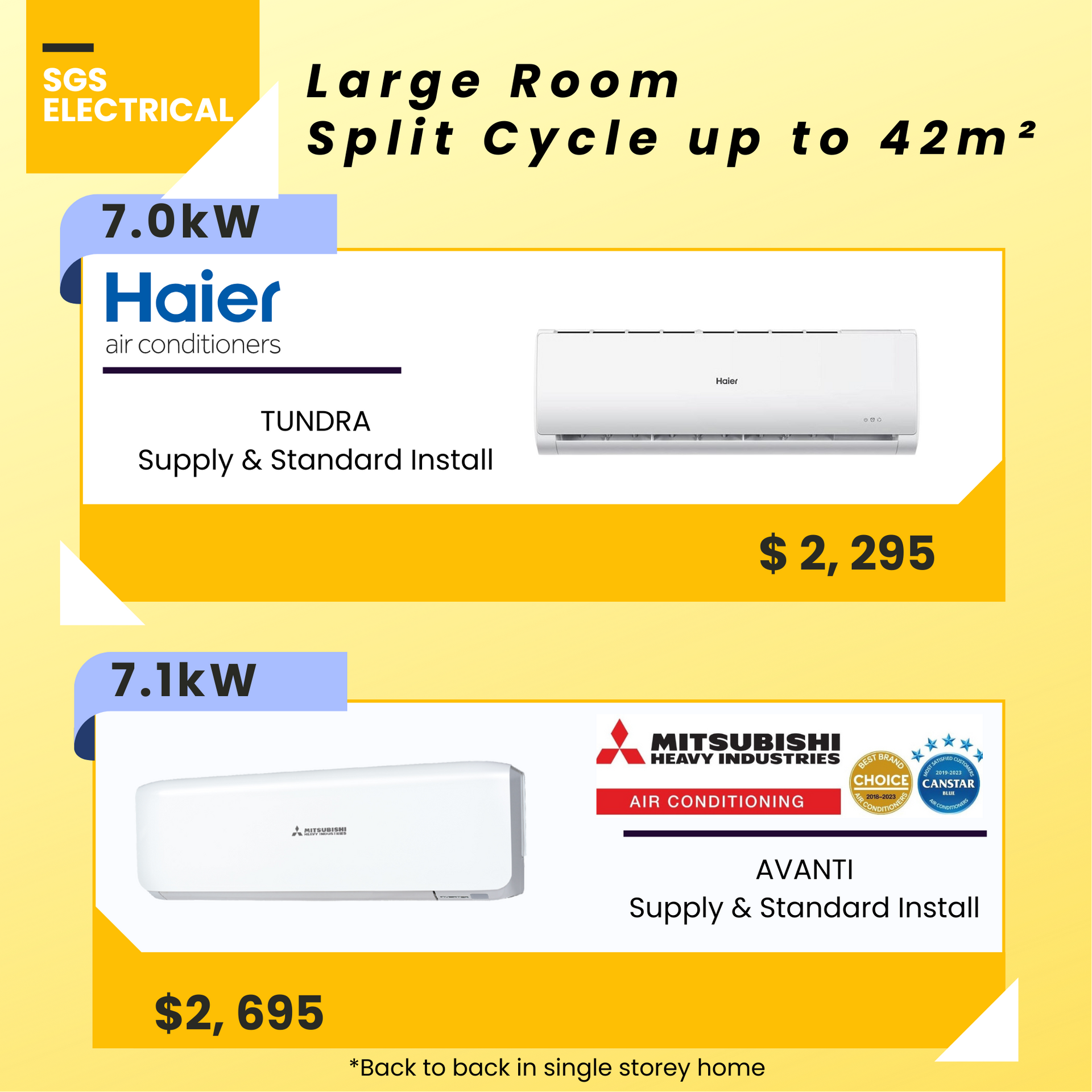 Split System Package Large