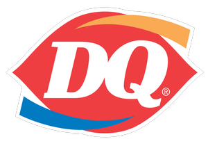 A dq logo on a white background