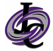 The letter j is surrounded by a purple and gray swirl.