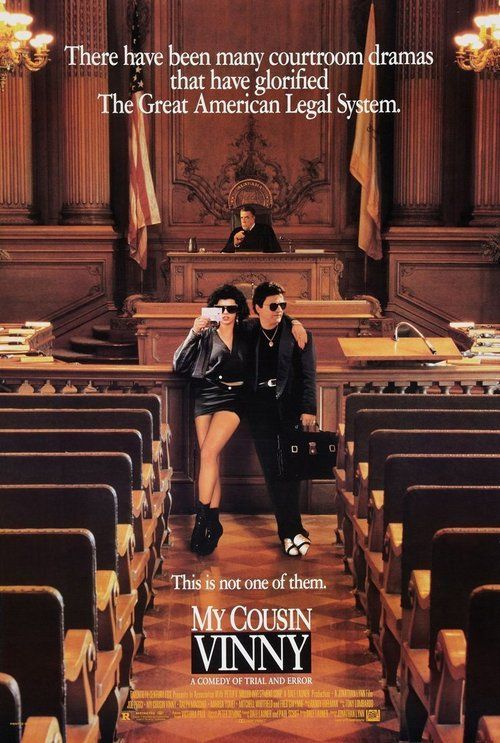 A movie poster for the movie my cousin vinny