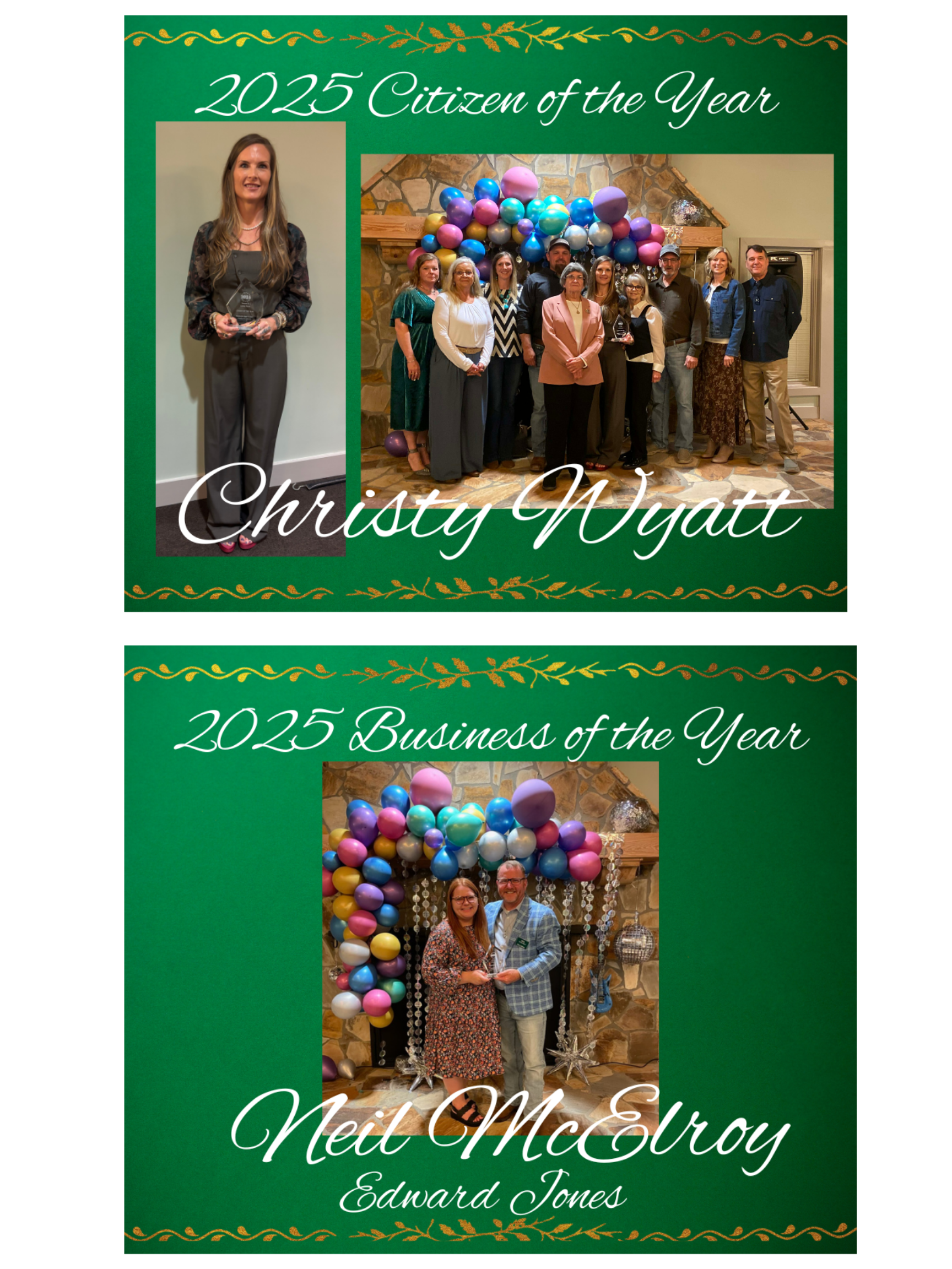 A poster for the monticello jasper county chamber of commerce