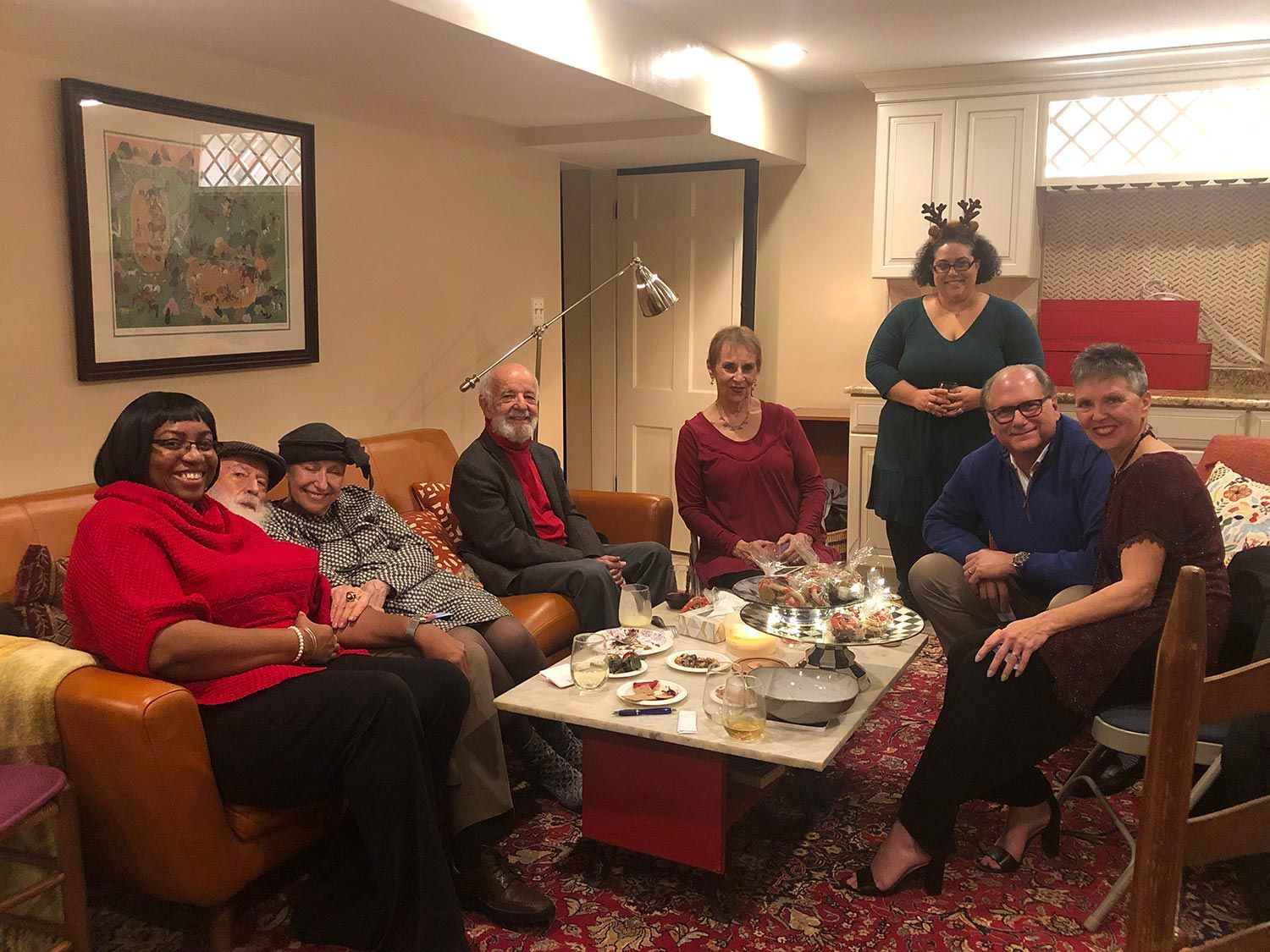 Happy Women in Living Room