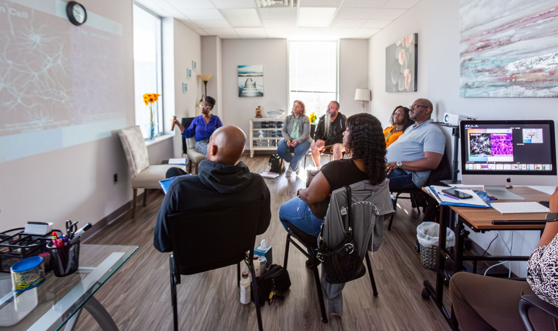 A Coach Talking to a Client