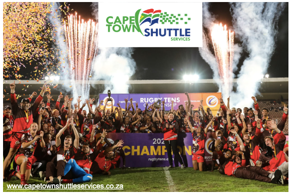 A group of people standing in front of a sign that says park shuttle