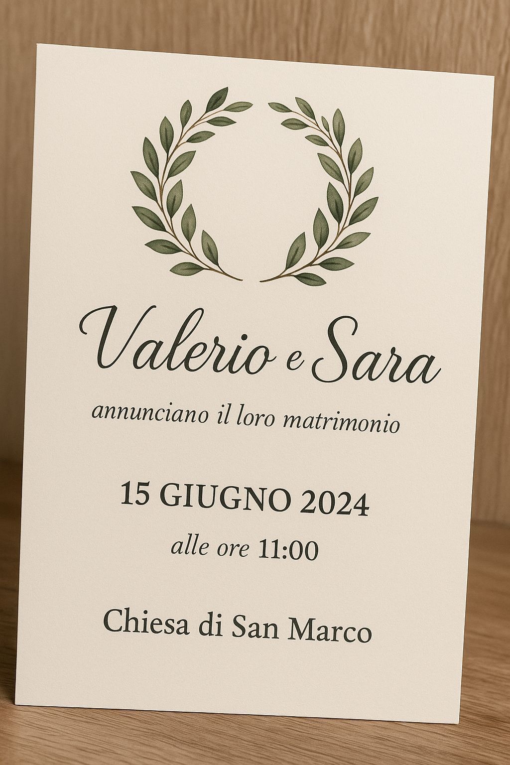 Annuncio matrimonio