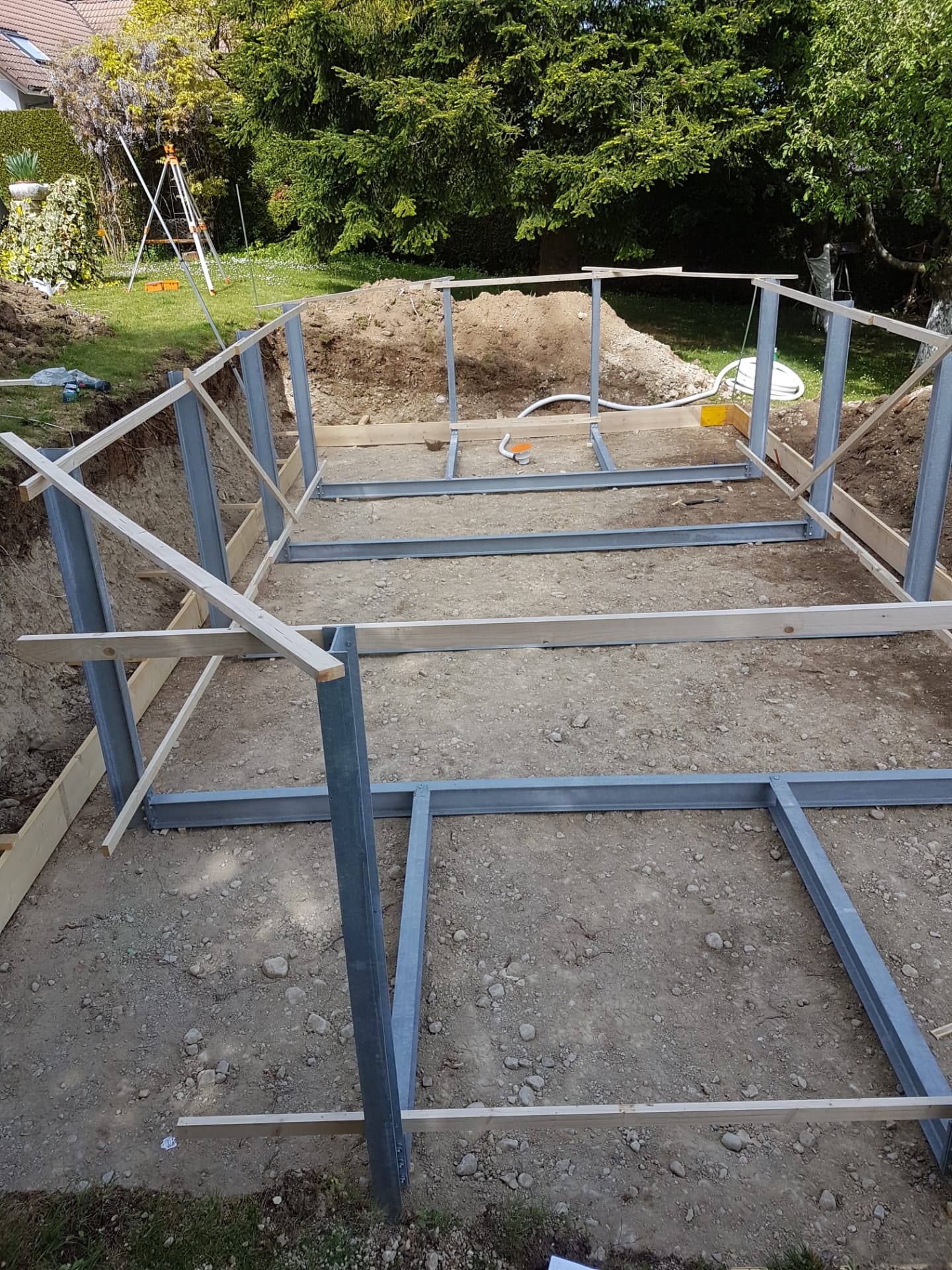 encaissement de piscine