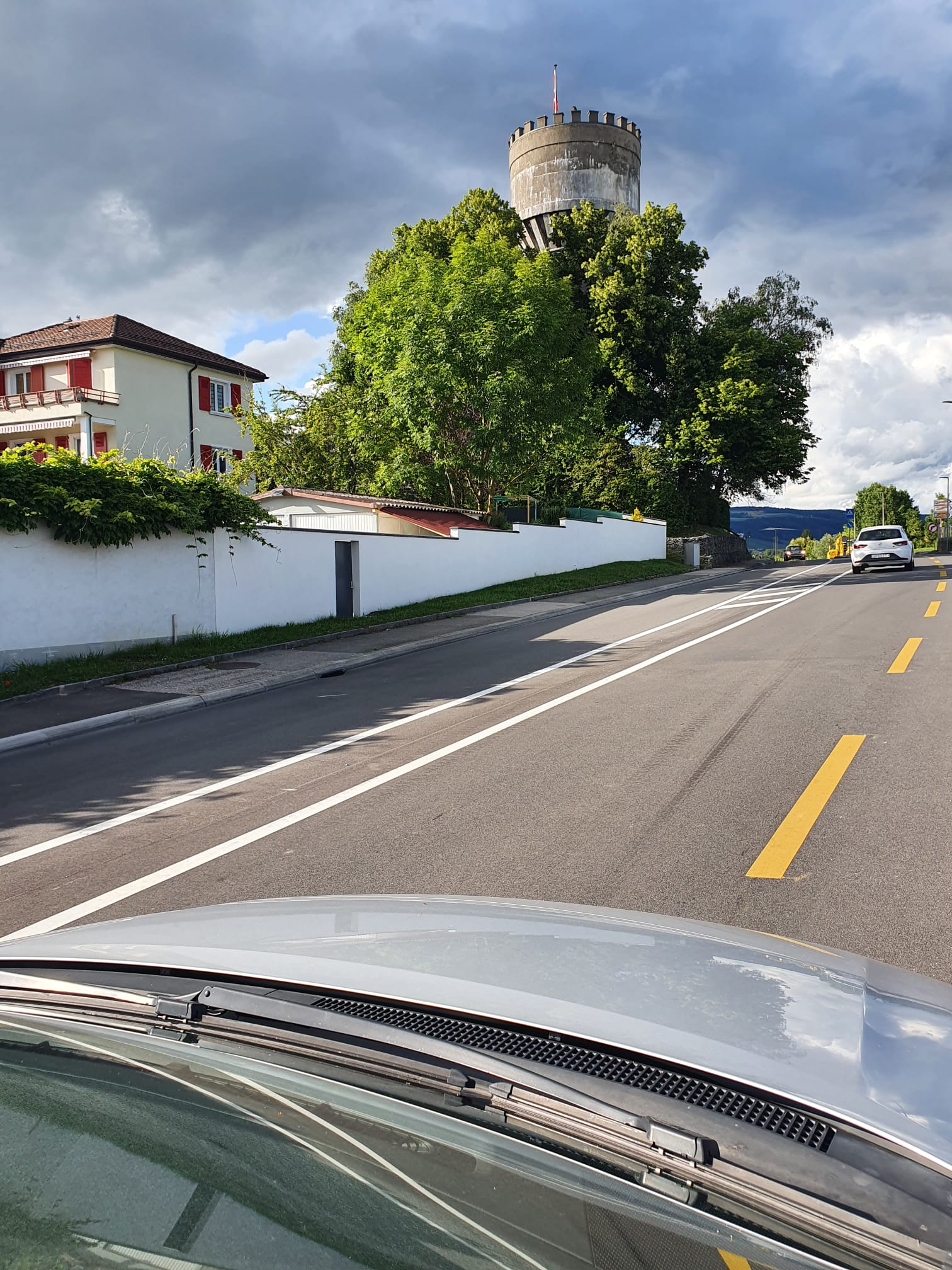 mur de propriété repeint