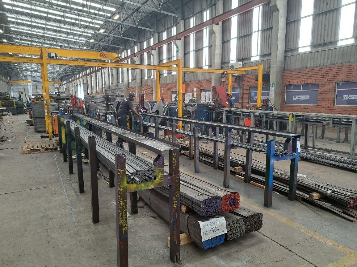 a warehouse with a flat bars