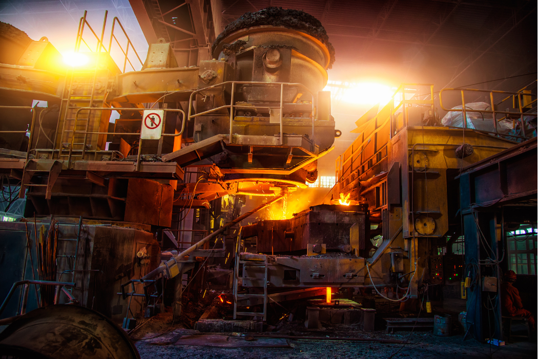 factory that produces steel