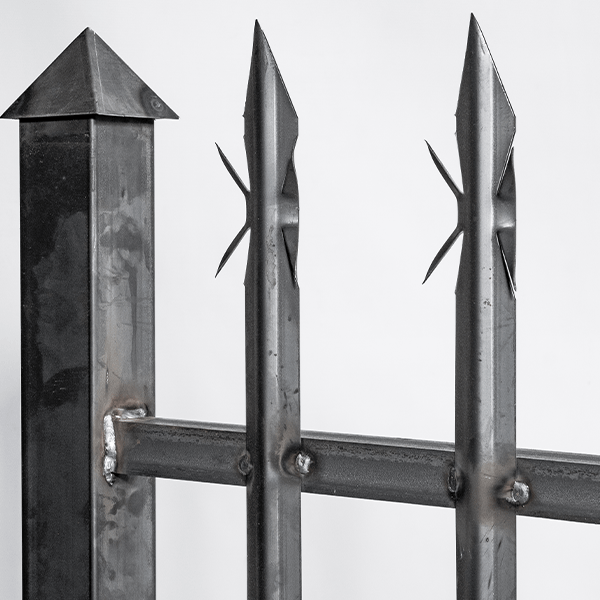 Palisade fence panel raw steel