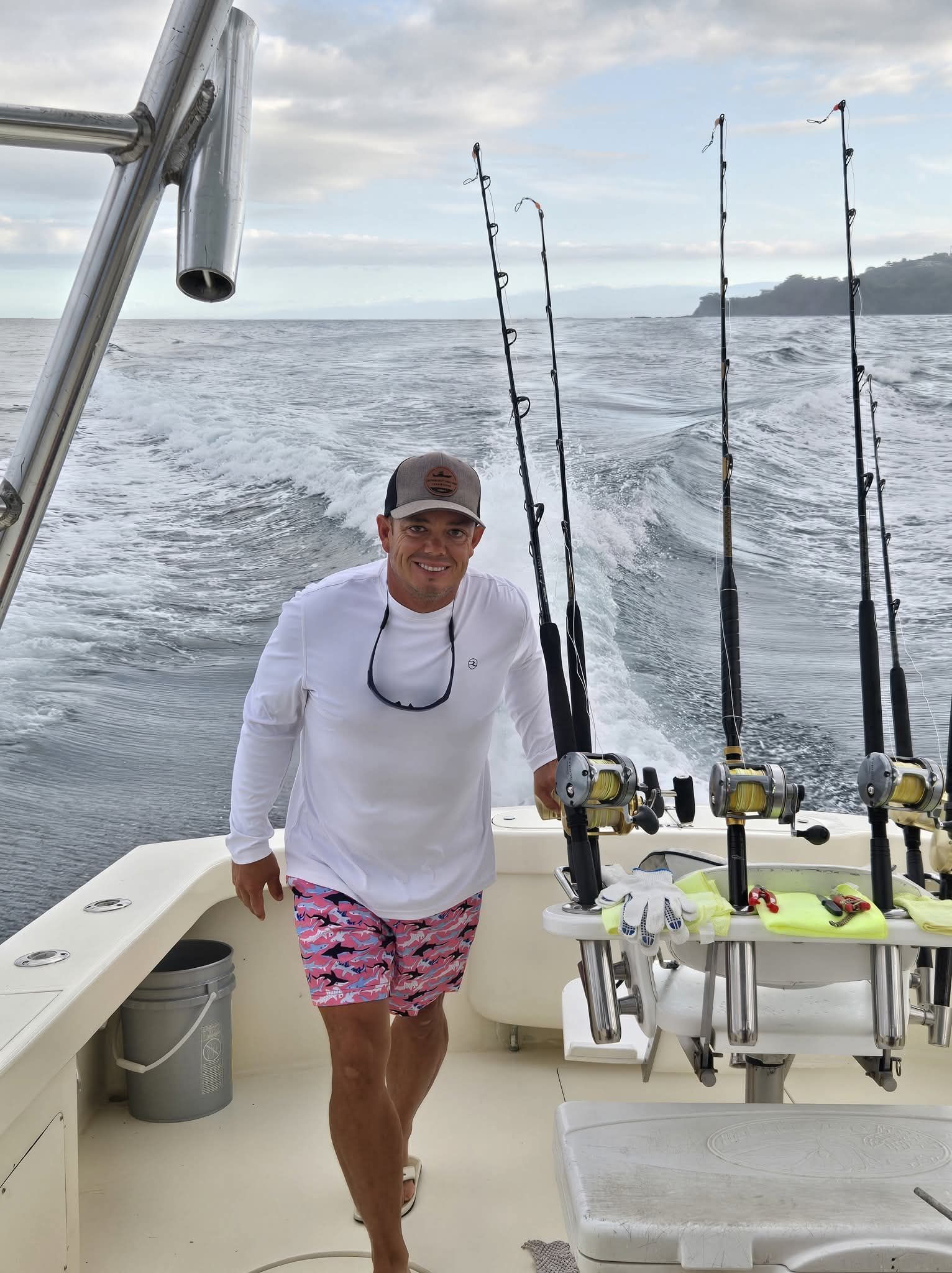 Captain William Wise of Badfish Charters holda big Tarpon.