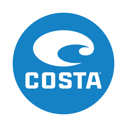 The costa logo is in a blue circle on a white background