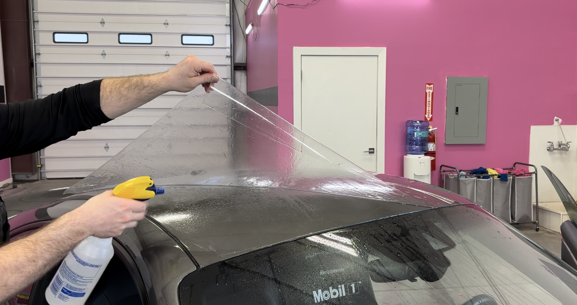 Porsche 911 GT3 gets paint protection film installed as part of a full body ppf package at Stokes Auto Spa.