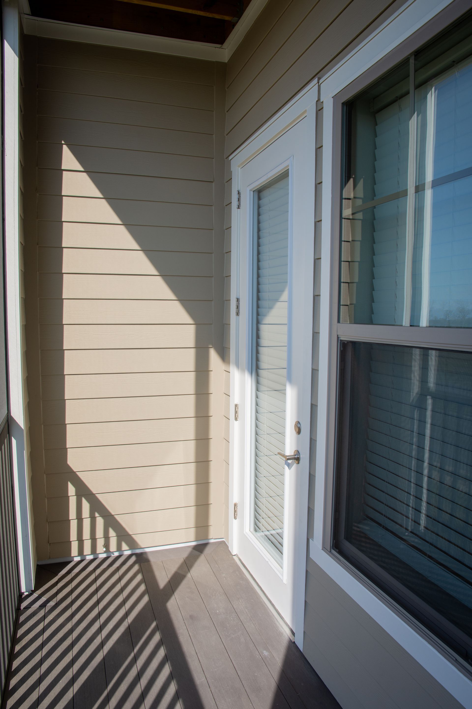 Balcony at Silver Collection at Cosner's Corner in Fredericksburg, VA.