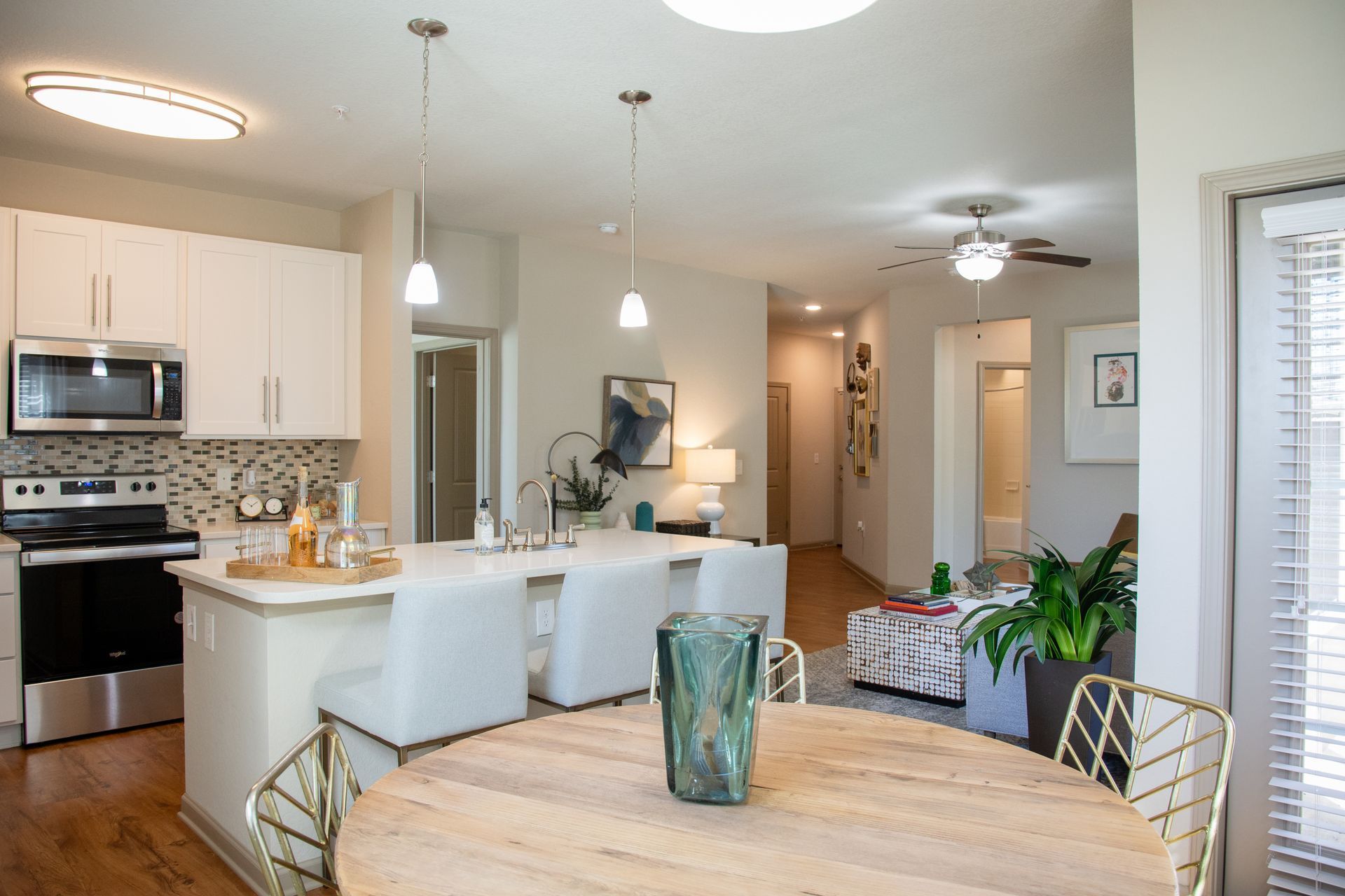 Dining area at Silver Collection at Cosner's Corner in Fredericksburg, VA.
