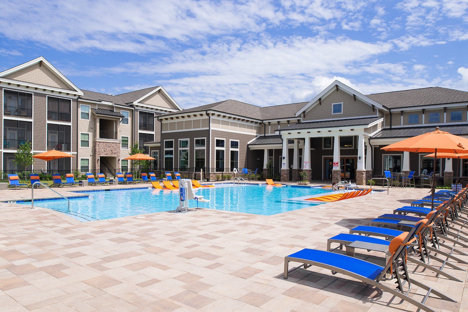 Swimming pool at Silver Collection at Cosner's Corner in Fredericksburg, VA.