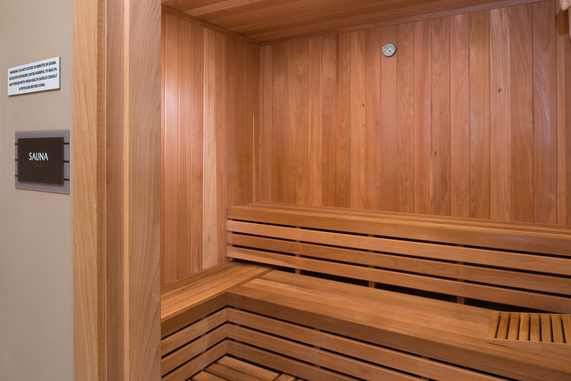 Sauna at Silver Collection at Cosner's Corner in Fredericksburg, VA.