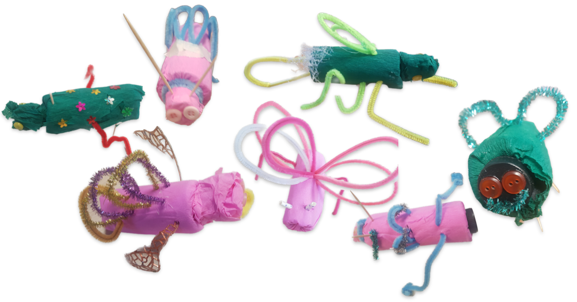 maak je eigen sprinkhaan met restmaterialen