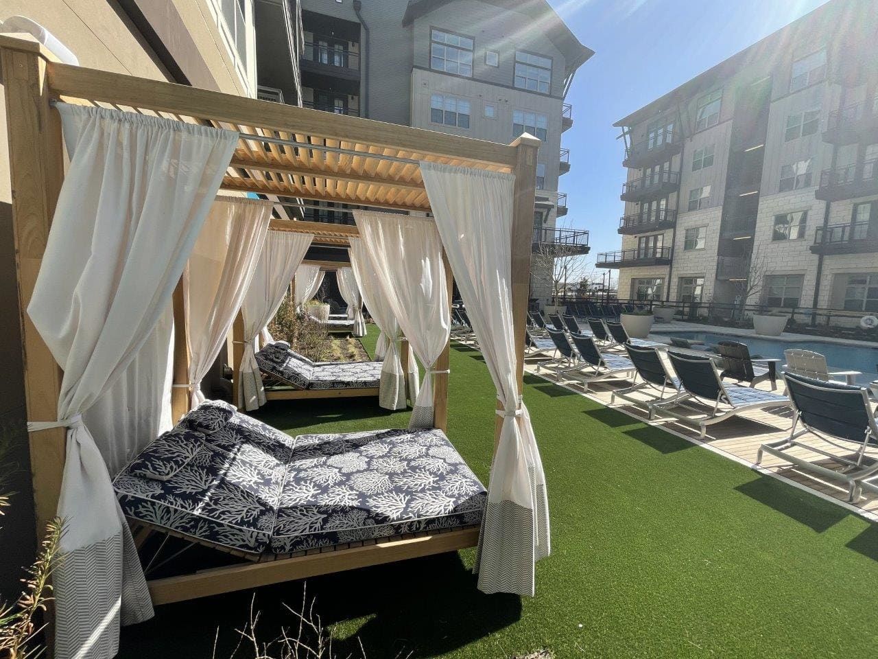 Cabanas at Valor at the Realm in Lewisville, TX.