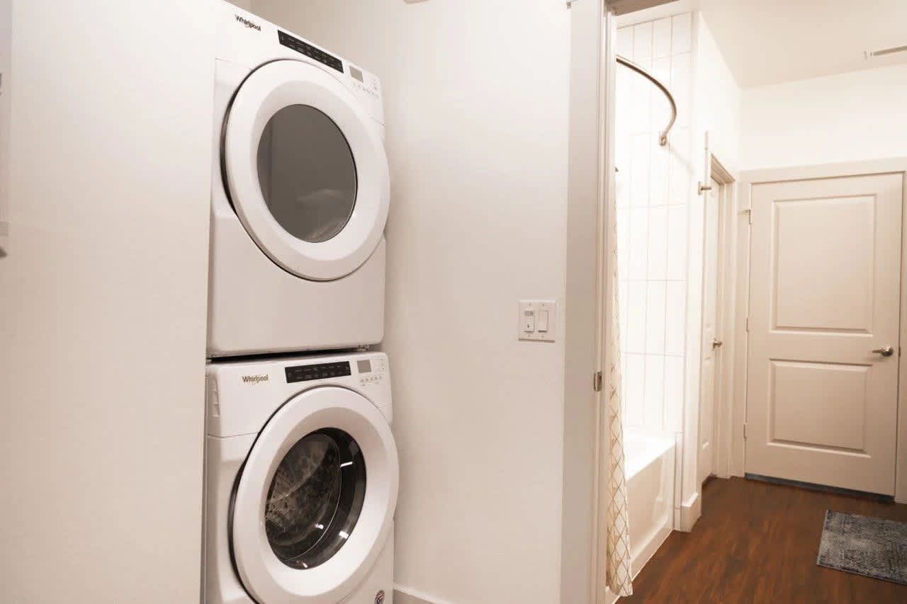 Laundry at Valor at the Realm in Lewisville, TX.