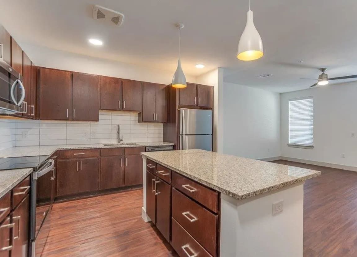 Kitchen at Valor at the Realm in Lewisville, TX.