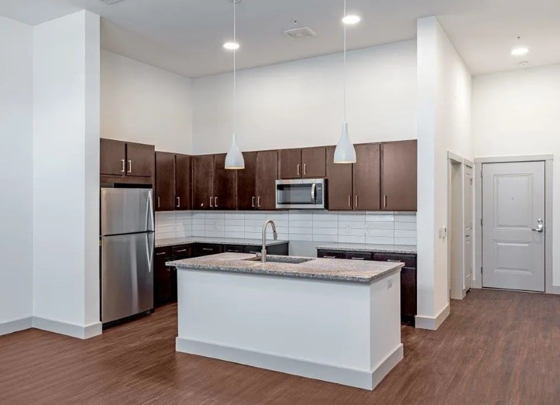 Kitchen at Valor at the Realm in Lewisville, TX.