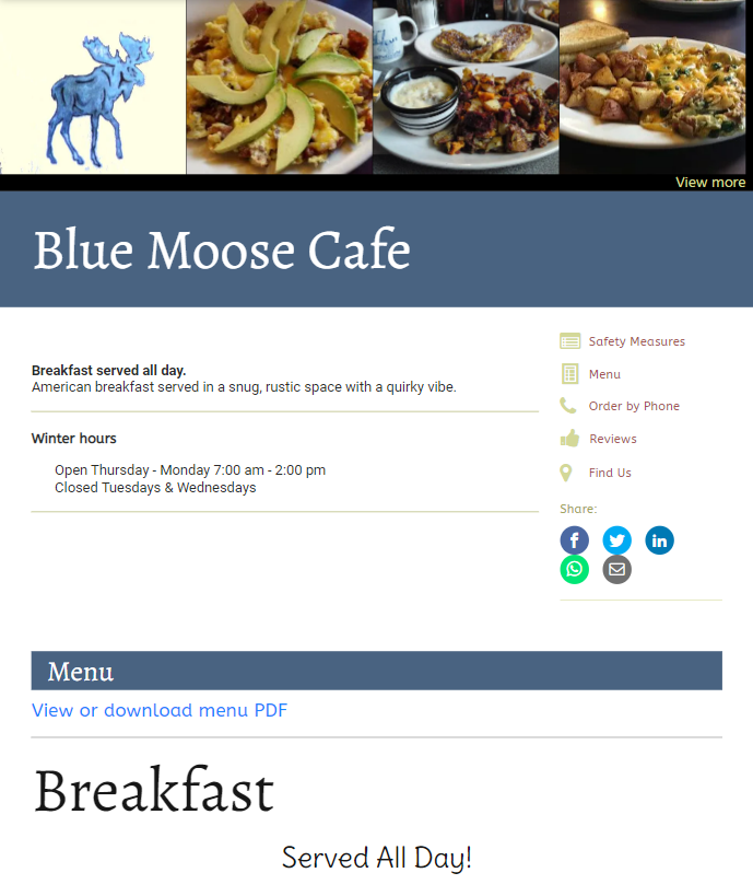 Click to view an example of a Personalized Page