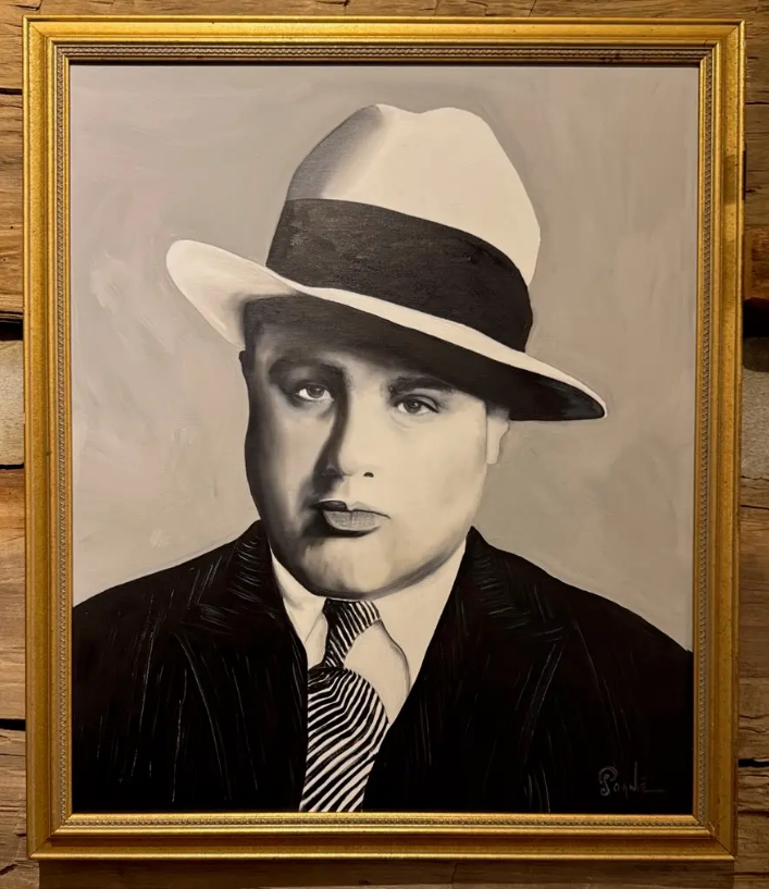 Al capone paint on canvas