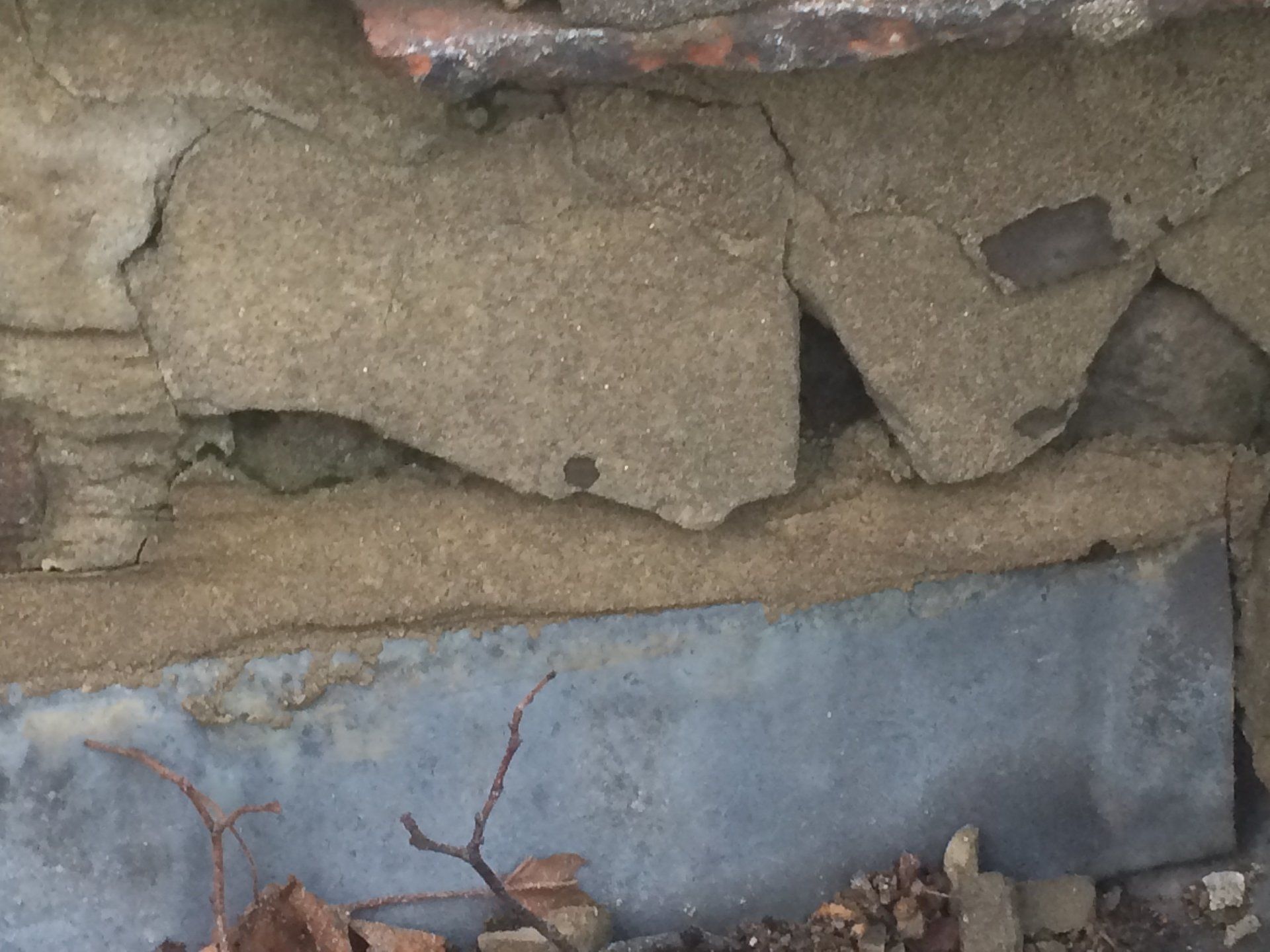 Existing damadeg roof rendering and flashing 