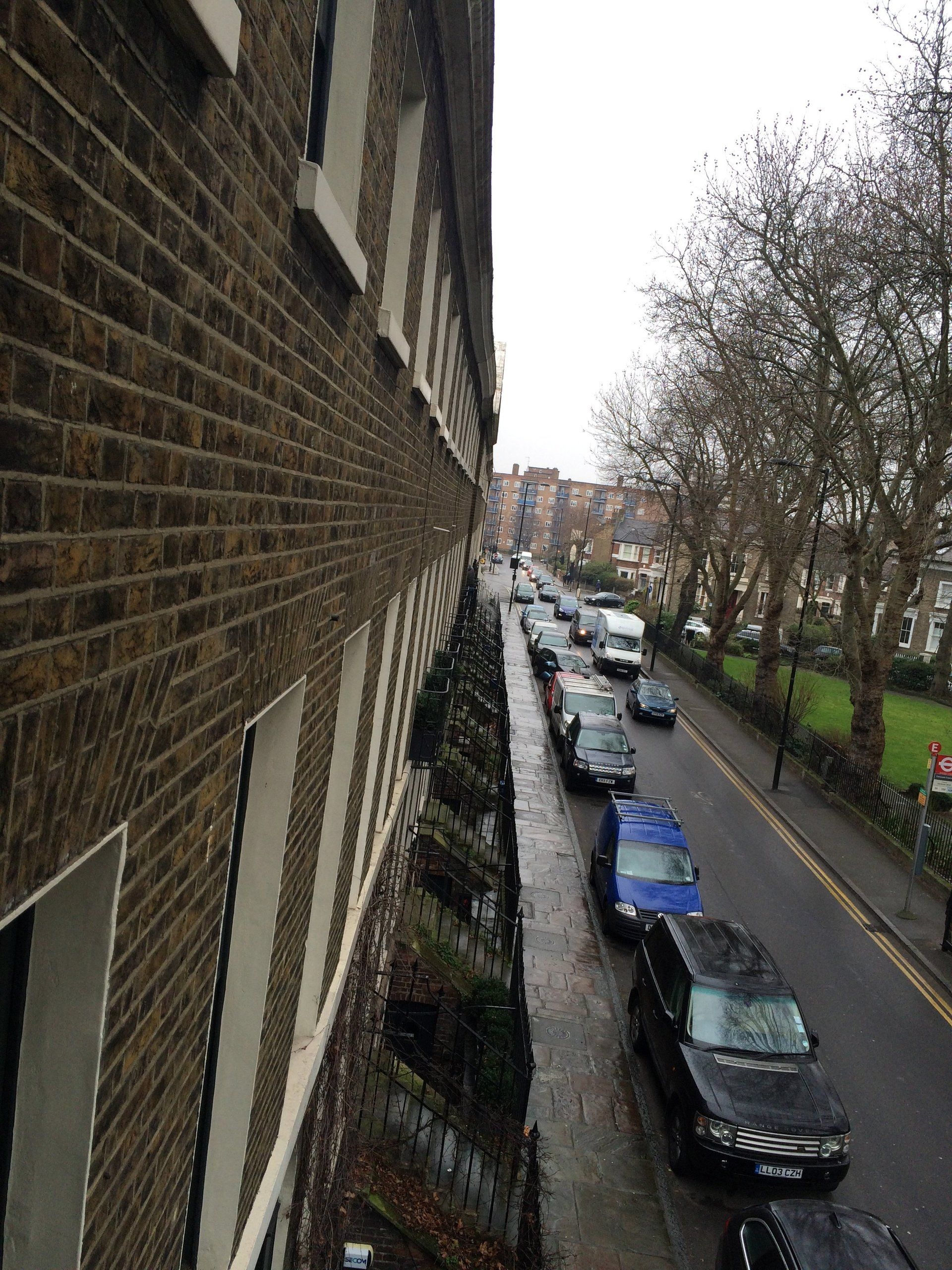 London housing exterior 