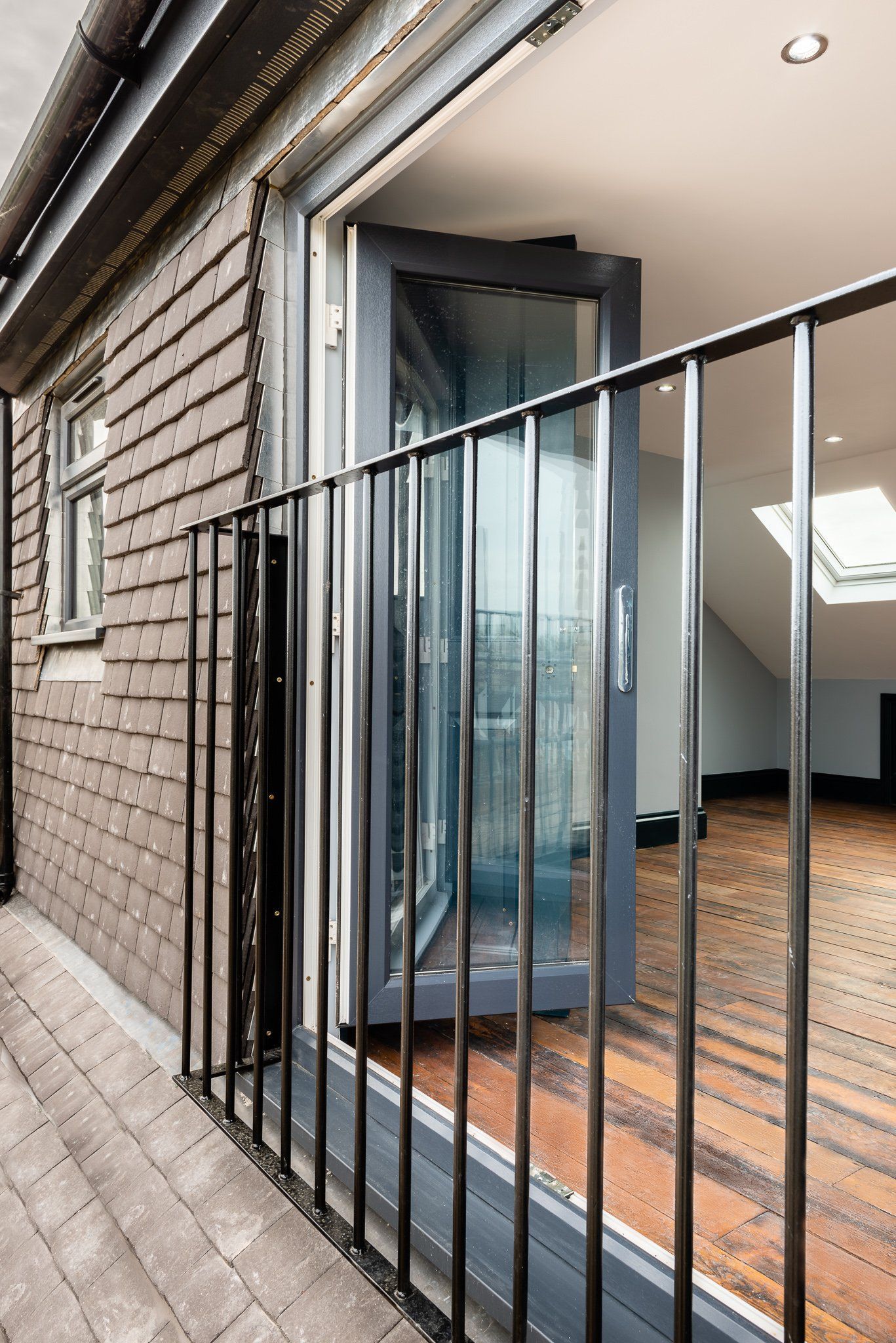 Here we have completed an internal loft conversion with two sky lights
