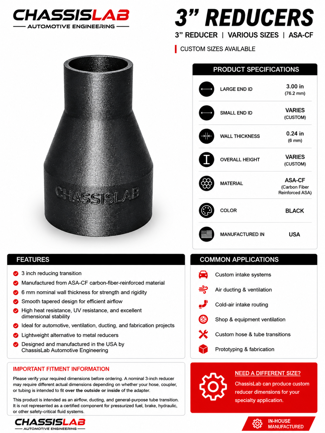 3-Inch Reducer