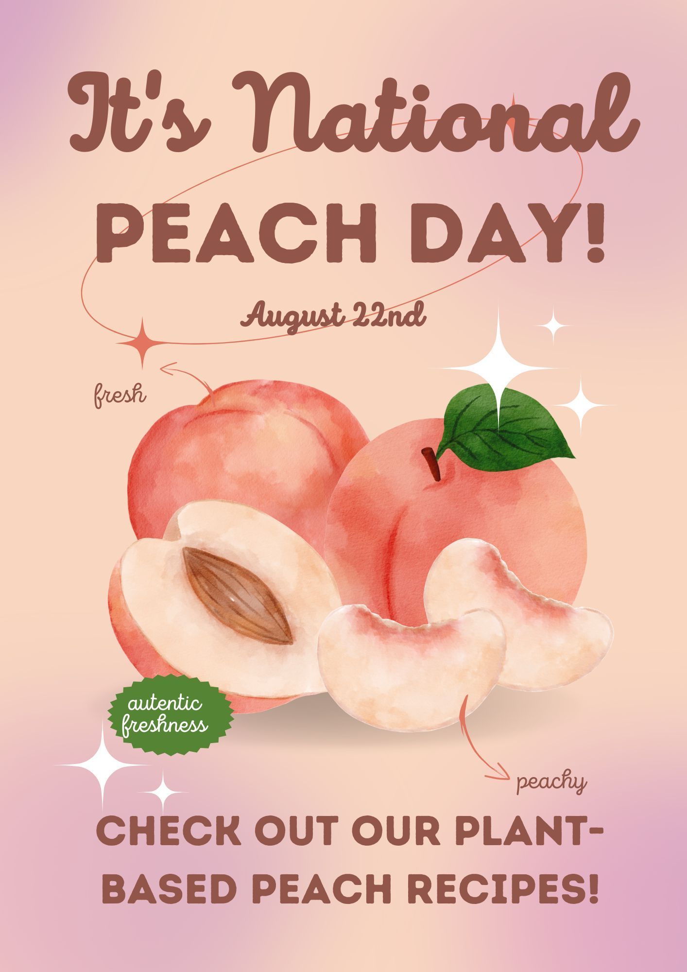 It's National Peach Day!