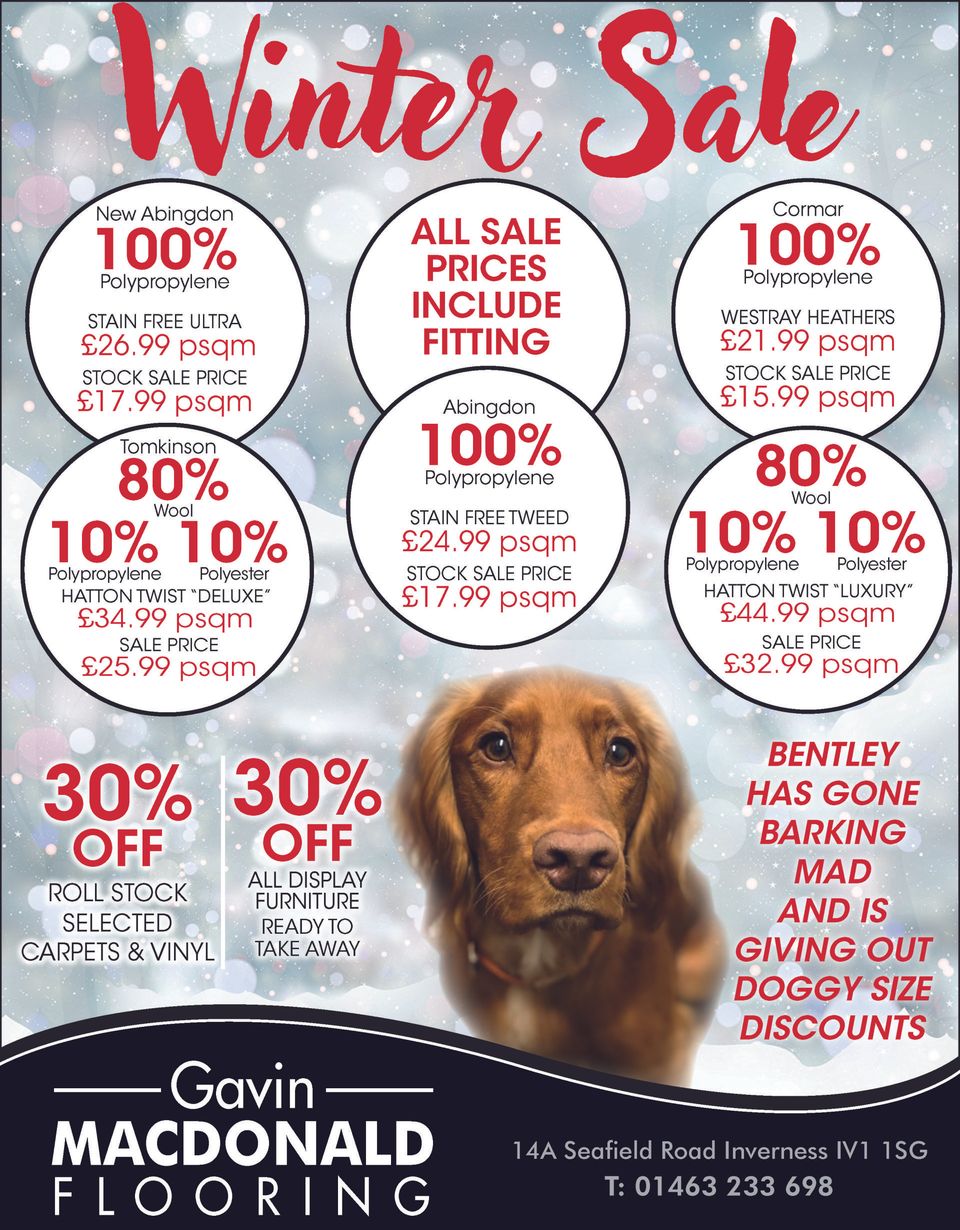 Gavin MacDonald Flooring winter sale offers