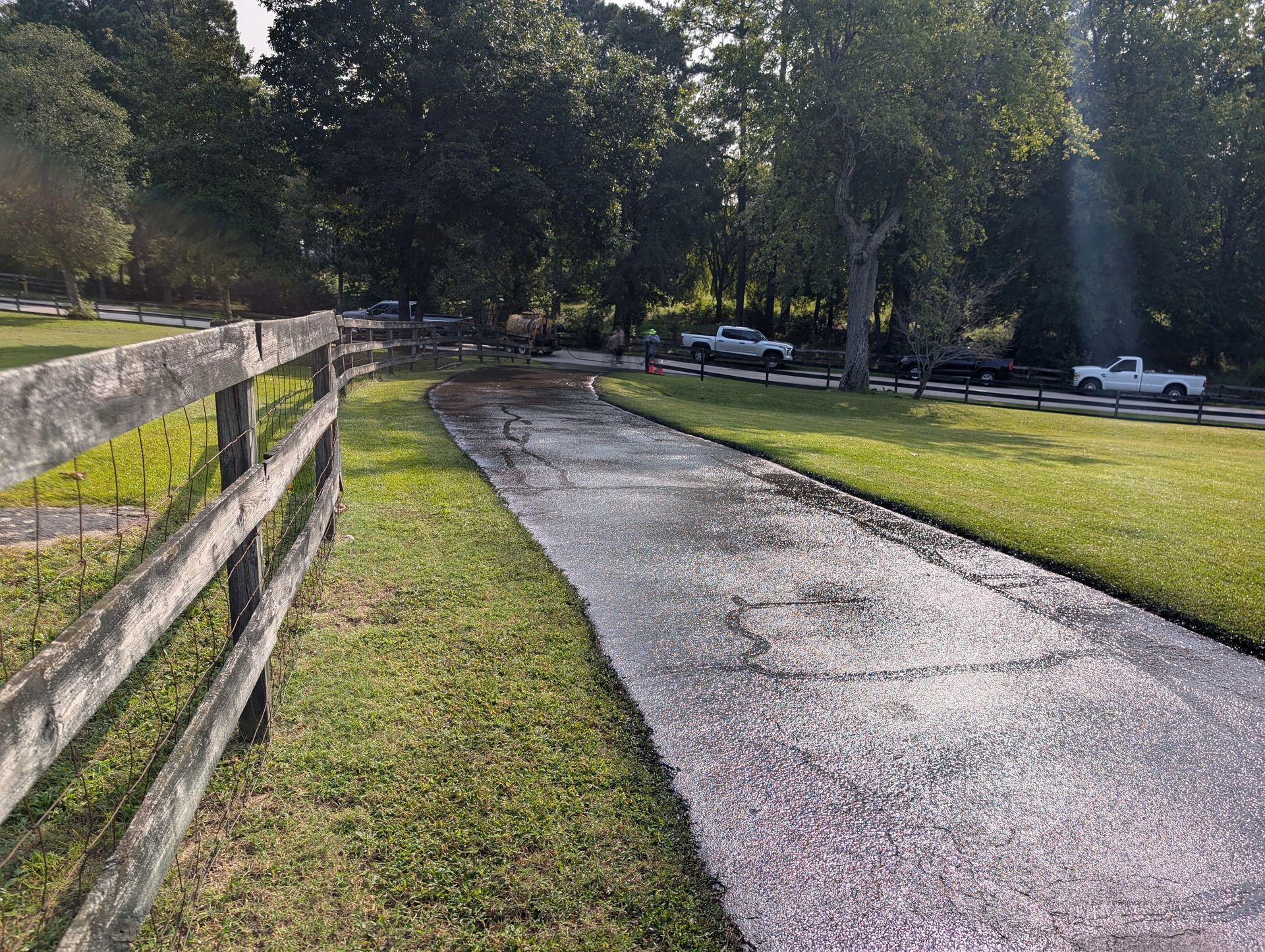 Tier One doing and expert apshalt sealcoating service