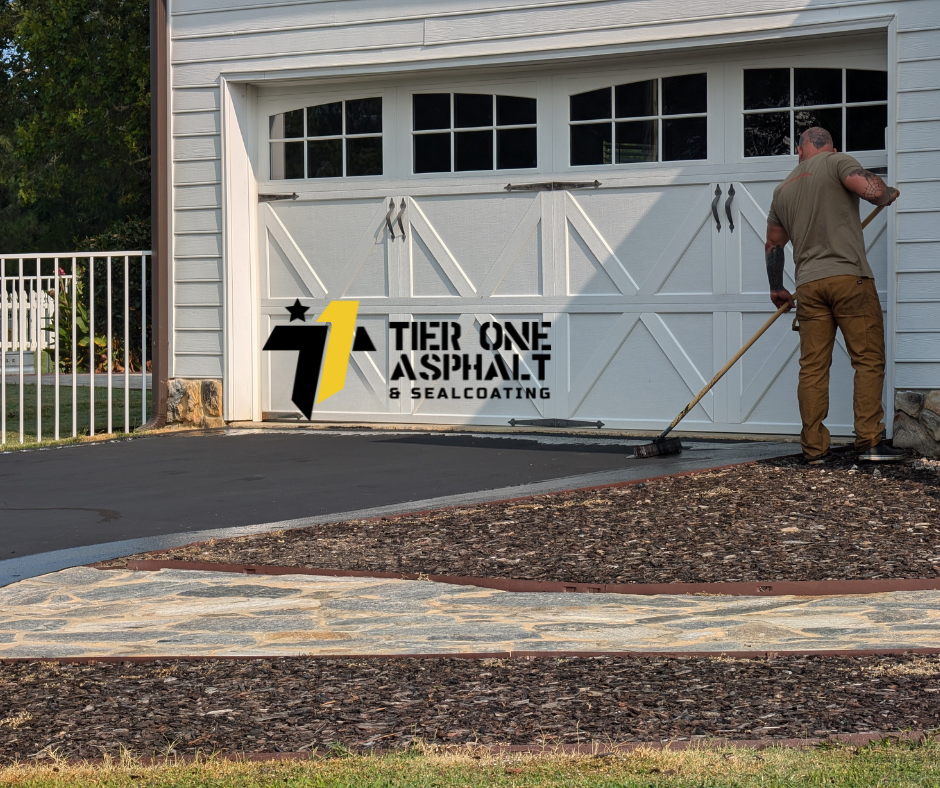 Driveway Sealcoating by a Tier One team member in Raleigh NC