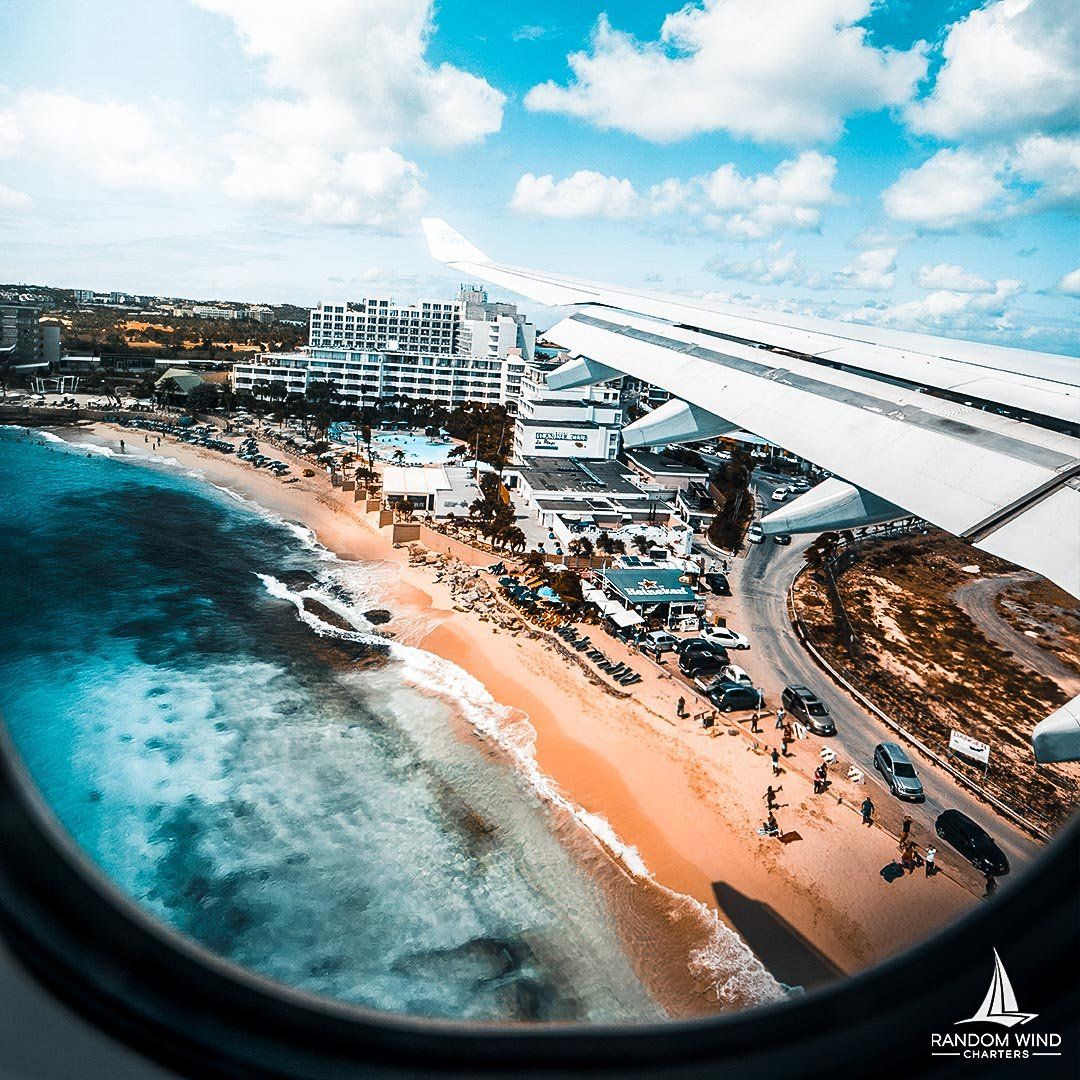 Aerial image of St Maarten