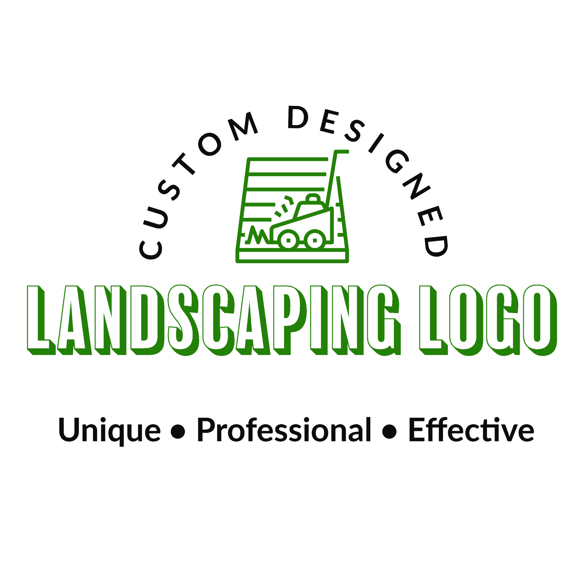 Modern Landscaping Logo example