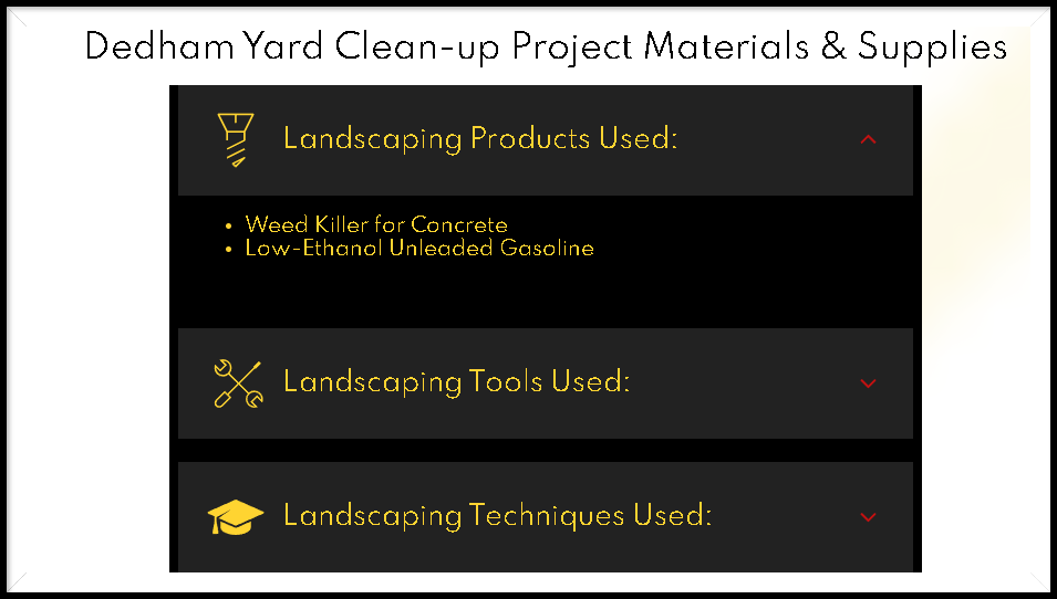 Landscaping SEO Checklist - Project Details Example Screenshot