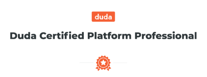 Duda Certified Platform Badge