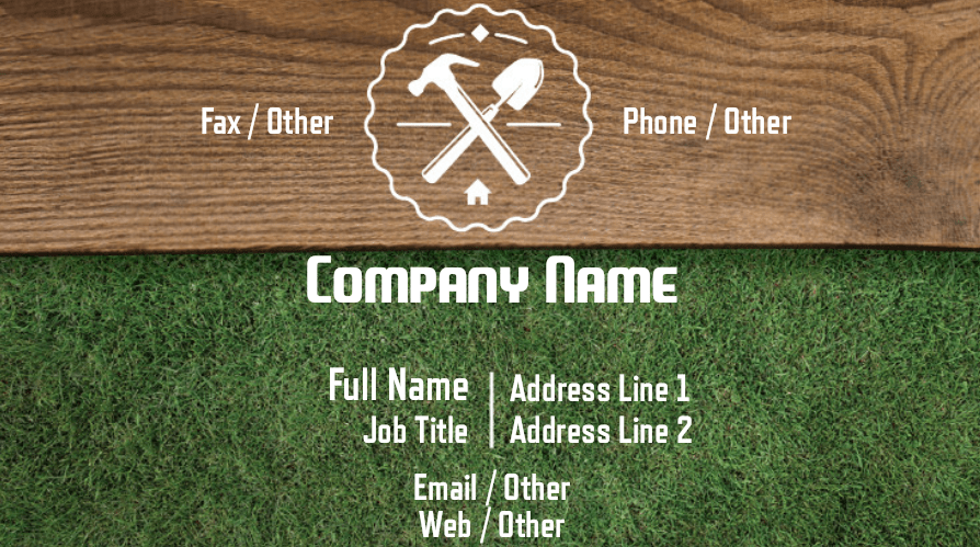 free landscaping business card template option 12
