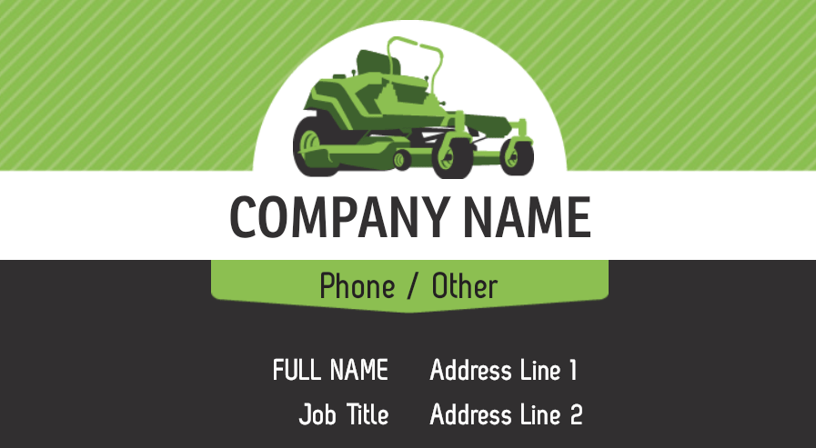 free landscaping business card template option 6