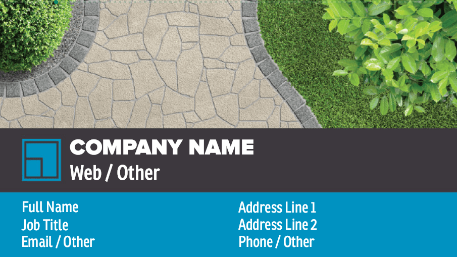 free landscaping business card template option 9