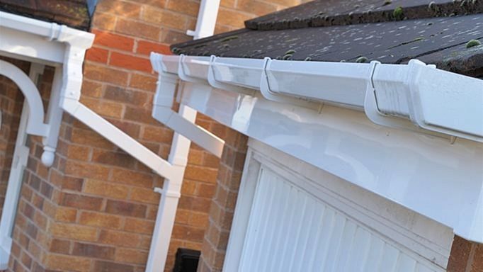 Best Roofline Guttering including fascia, soffits and downpipes near Sudbury Suffolk.