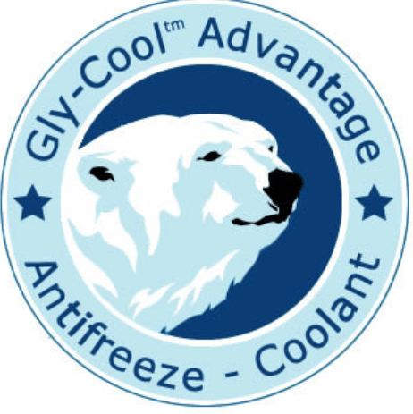 A circular logo with a polar bear, blue accents, and the words