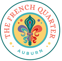 The French Quarter Logo in Footer - linked to Home page