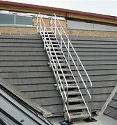 Custom Rooftop Permanent Access Safety Ladders