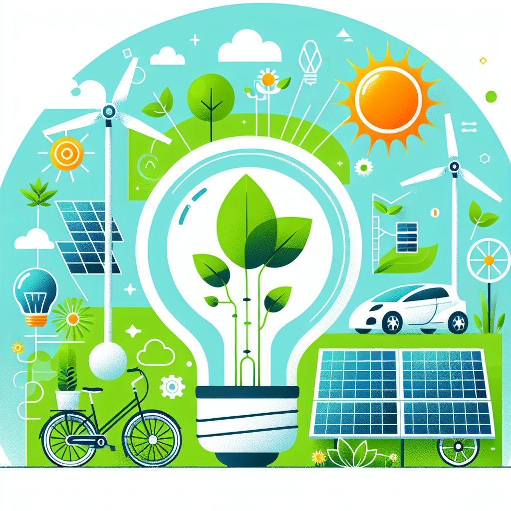 An illustration of a light bulb with a plant inside of it