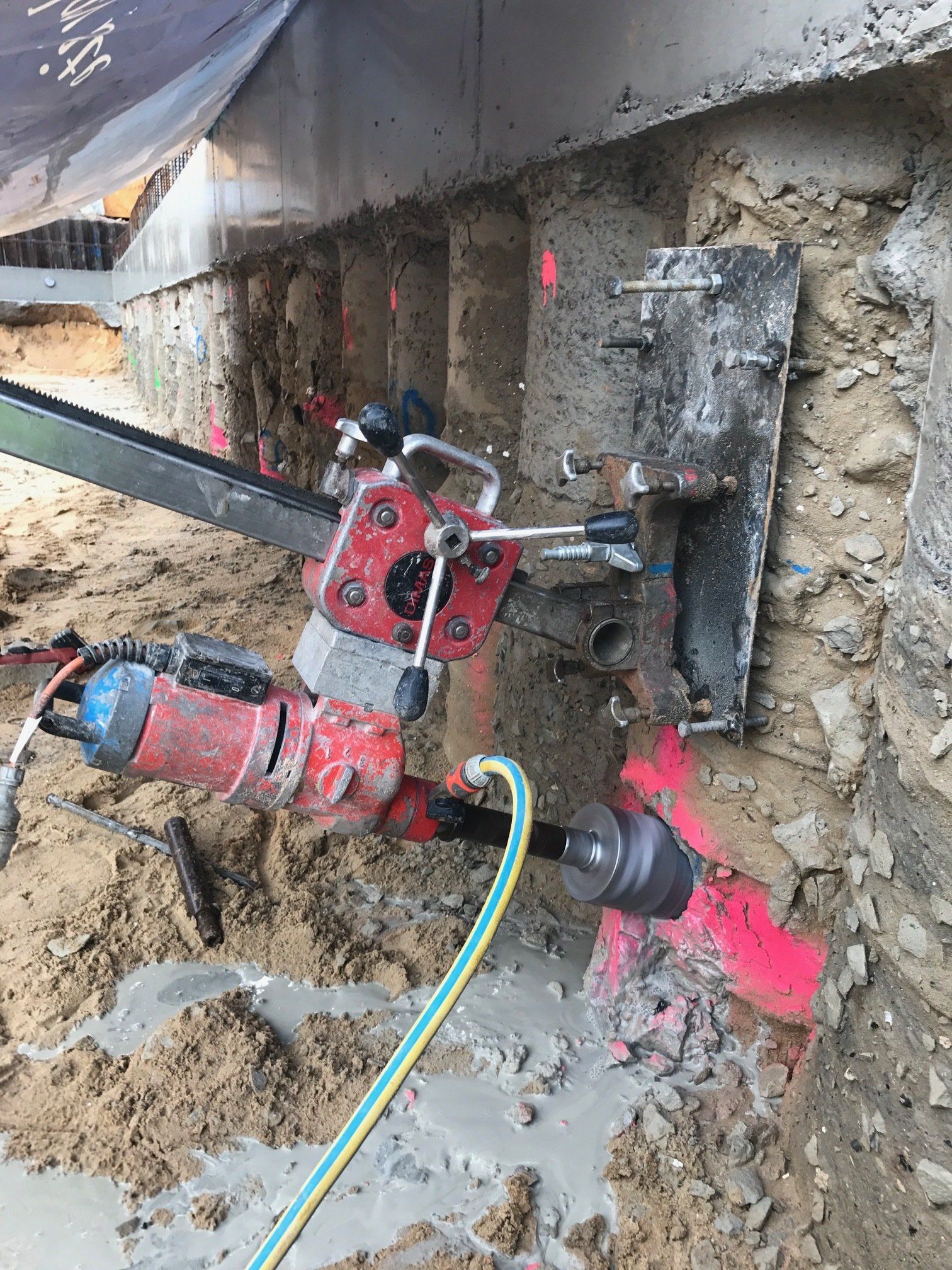 Core Drilling A Wall — Coastcut Concrete Cutting in Port Stephens, NSW